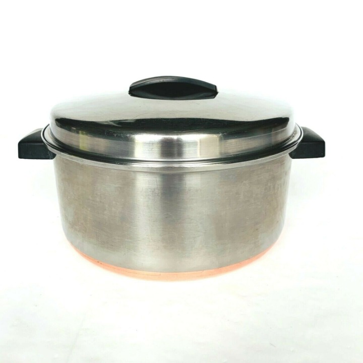 Vtg EKCO Flint 4.5 Qt Copper Dutch Oven