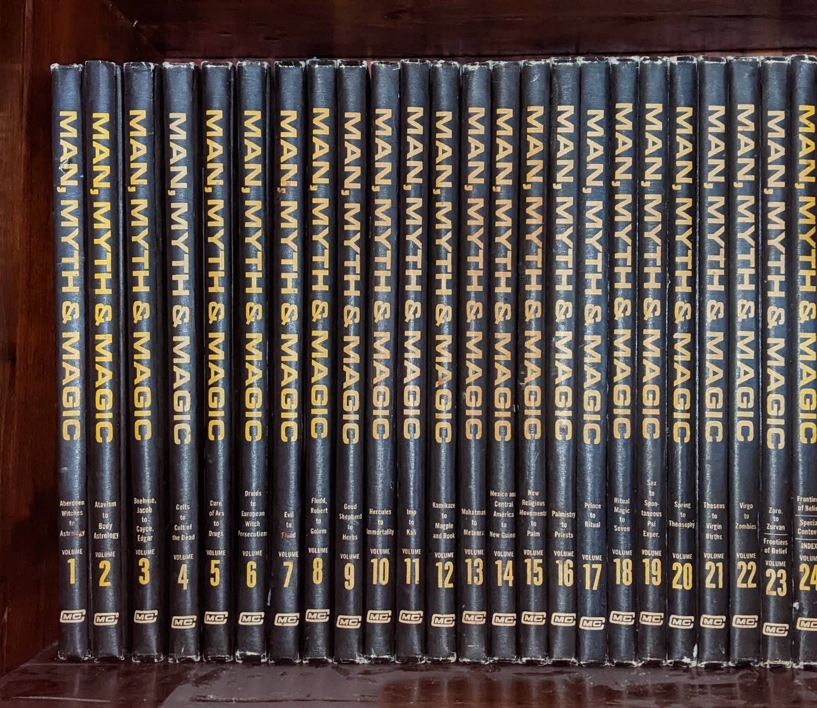 Vintage Man, Myth & Magic Encyclopedias Complete 24 volume set