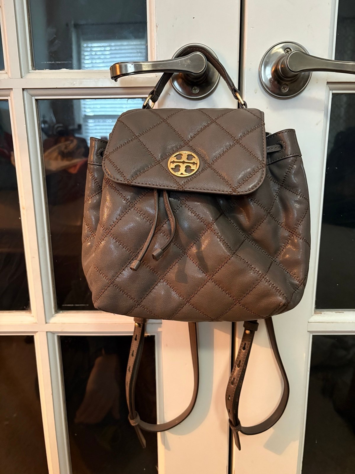 Tory Burch Willa Backpack Volcanic Stone