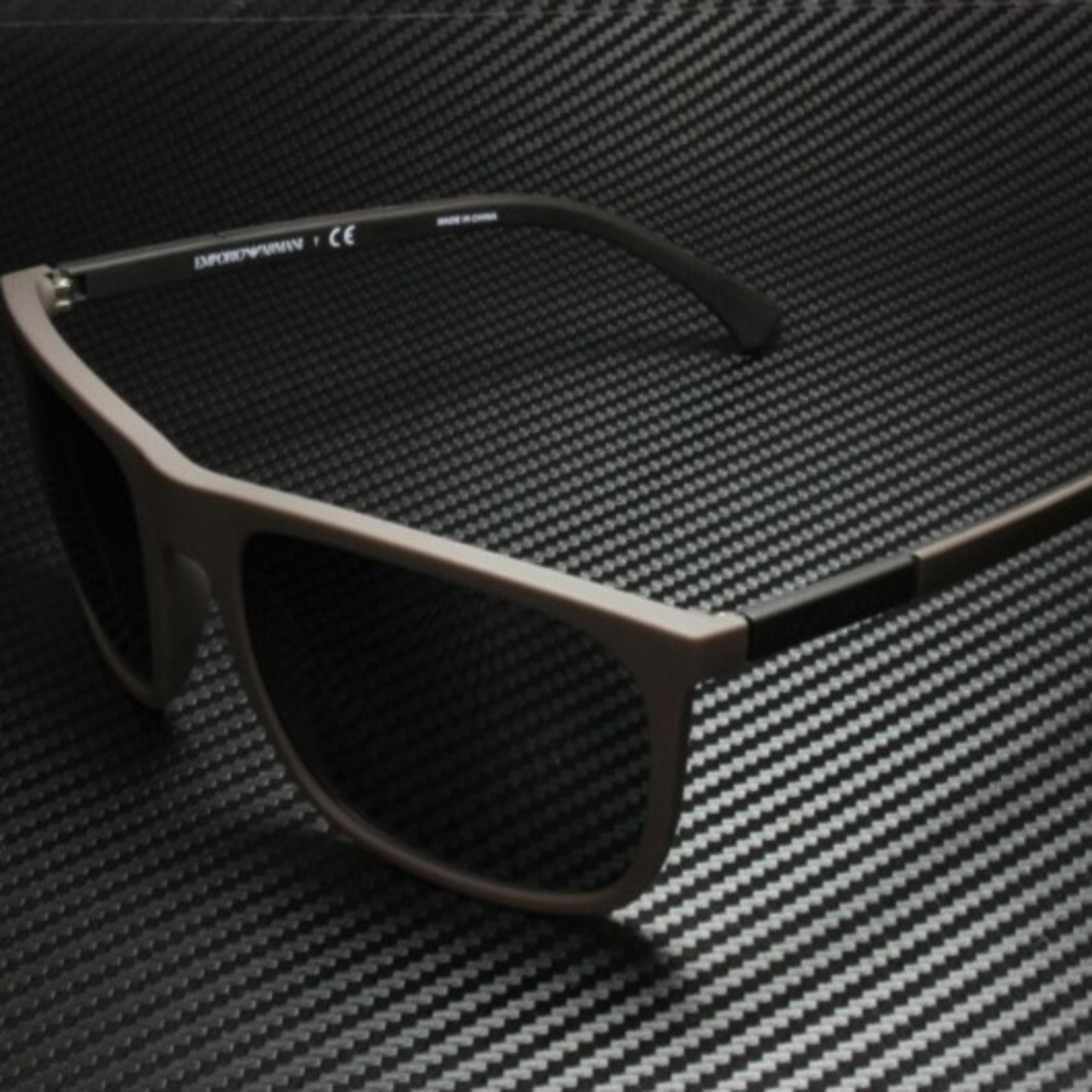 Emporio Armani Men's Rubber Brown and Grey 59mm Sunglasses!