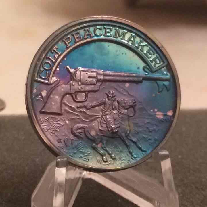 Rare- NRA Colt Peacemaker Revolver Medal