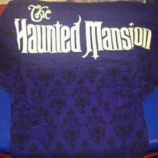 Disney World Haunted Mansion Wallpaper Purple Spirit Jersey New XS