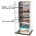 Showcase Large 24 Car Display Desktop Spinner with Mirror Back Mijo Exclusives
