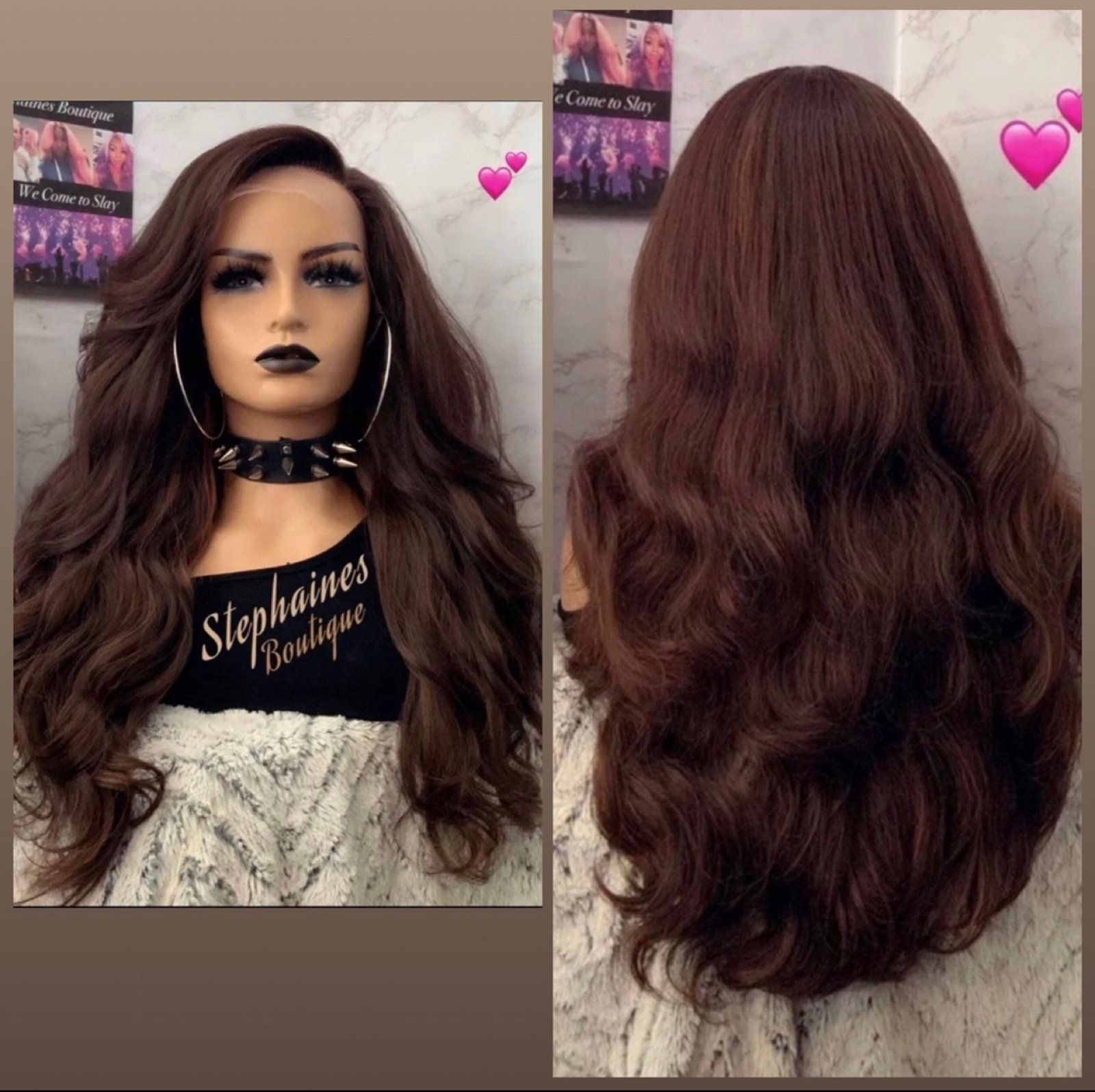 Human Hair blended lace front wig