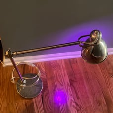 West Elm Desk Top Lamp Silver