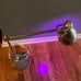 West Elm Desk Top Lamp Silver