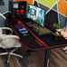 55 T-Shaped Legs Computer Gaming Desk