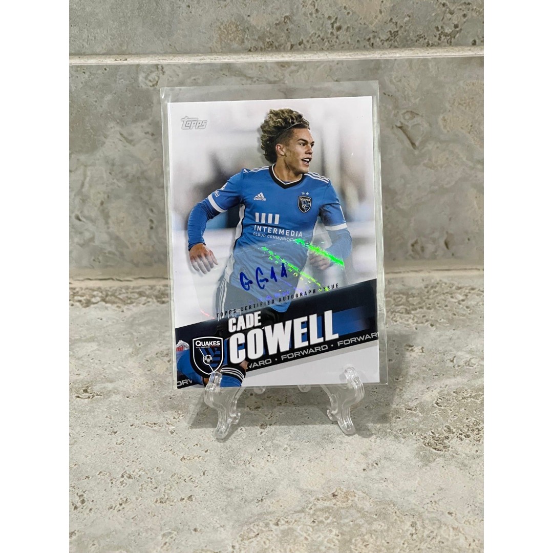 2022 Topps MLS Auto Cade Cowell #90 San Jose Earthquakes