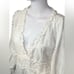 Luxxel White Eyelete Lace Open Back Cotton Romper