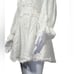 Luxxel White Eyelete Lace Open Back Cotton Romper