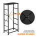 Tower Dresser w/ 5 Fabric Drawer Bins, Espresso