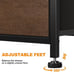 Tower Dresser w/ 5 Fabric Drawer Bins, Espresso