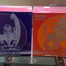 Pokémon Sun & Moon Lunala Solgaleo Elite Trainer Box Set New Factory Sealed 2017
