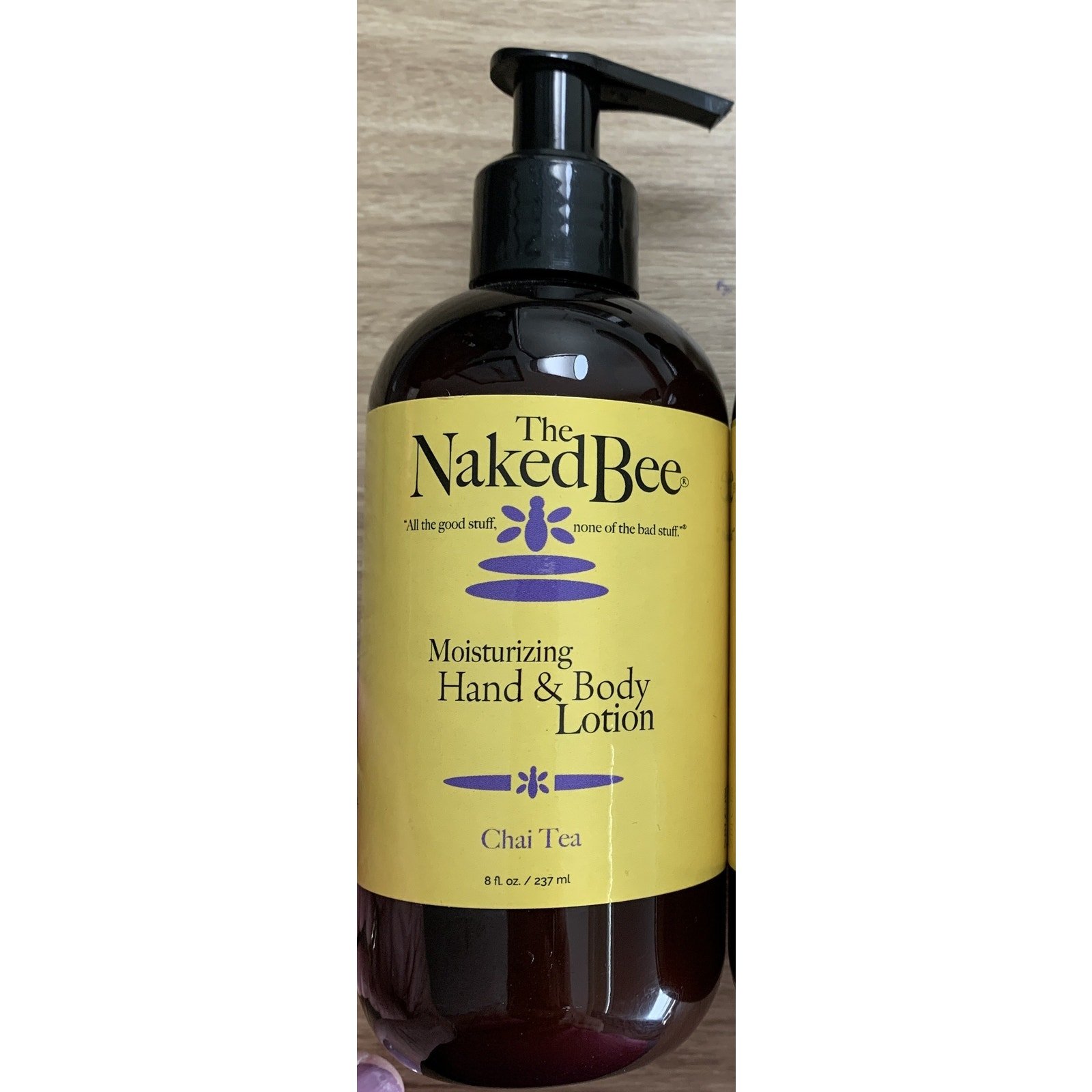 The Naked Bee Moisturizing Hand & Body Lotion Chai Tea 8 fl oz With Pump NEW