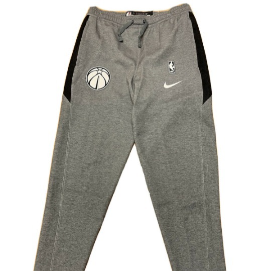 Nike Men's Washington Wizards Therma Flex Gray Showtime Pants Size Medium-Tall