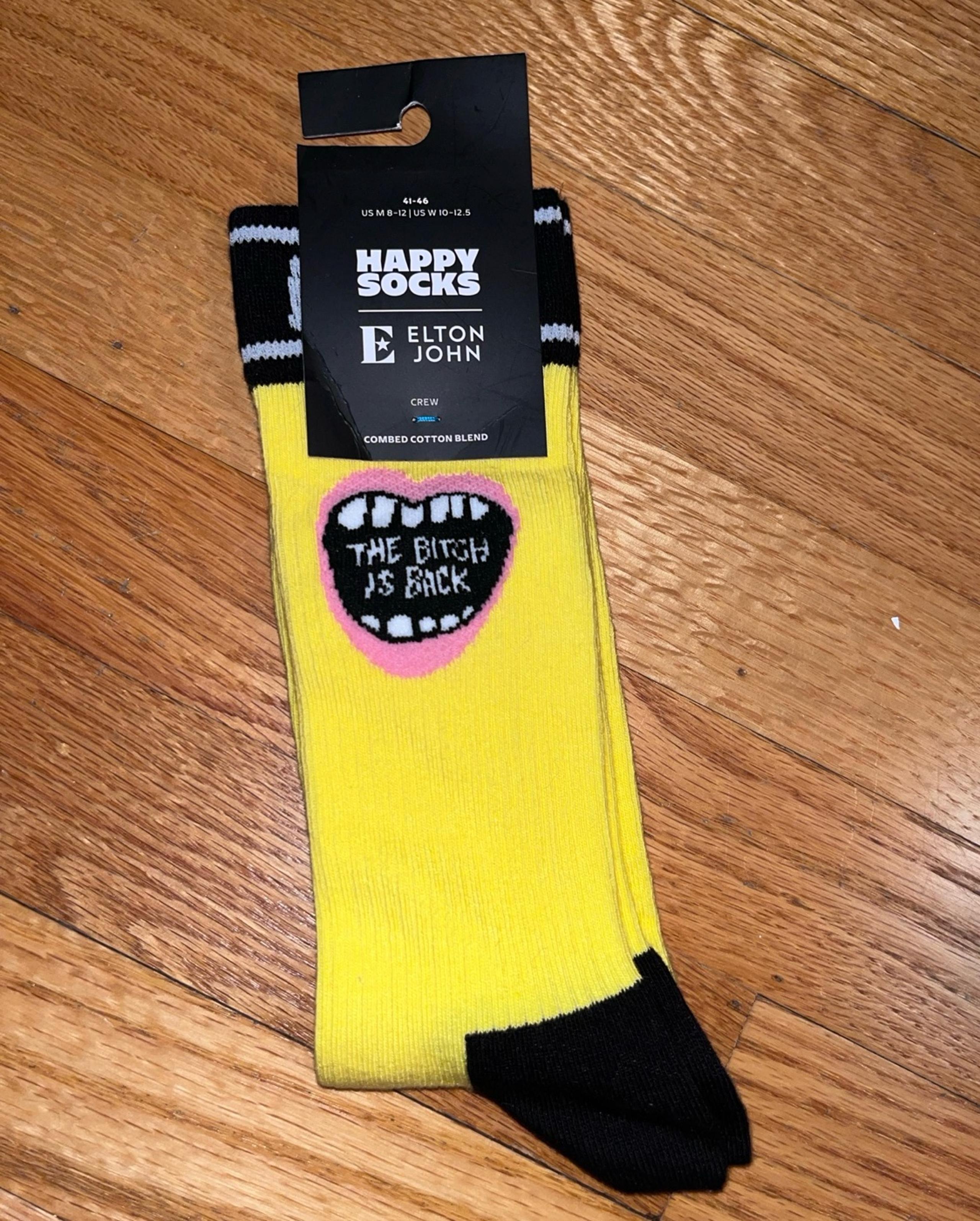 Elton John The Bitch is Back sock- Happy Socks