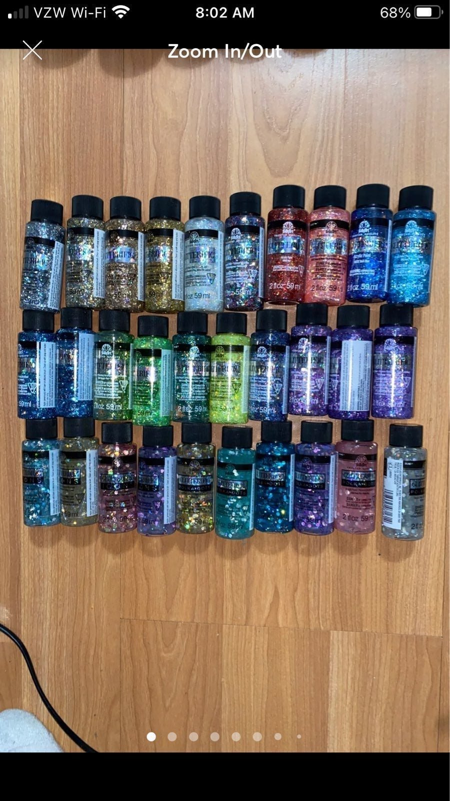 New set 30 Folkart Glitterific paint cra