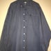 Cinch Button Down Navy Geometic Pattern Shirt- M
