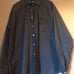 Cinch Button Down Navy Geometic Pattern Shirt- M