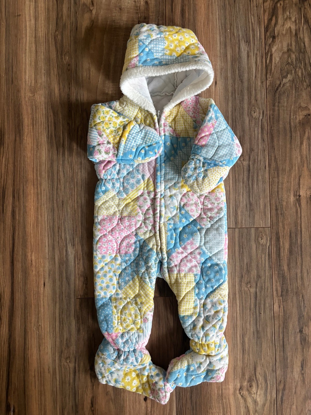 Quilted bunting suit 6/9m