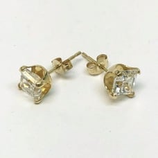 14K Gold Cubic Zirconia Earrings