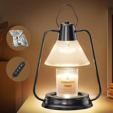 Candle Warmer Lamp - Dual Bulb Electric Melt Lamp with Timer