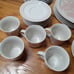 Set of 34 Noritake Primastone Dinnerware 8327 LOVE BIRDS Stoneware Japan Vtg 70s