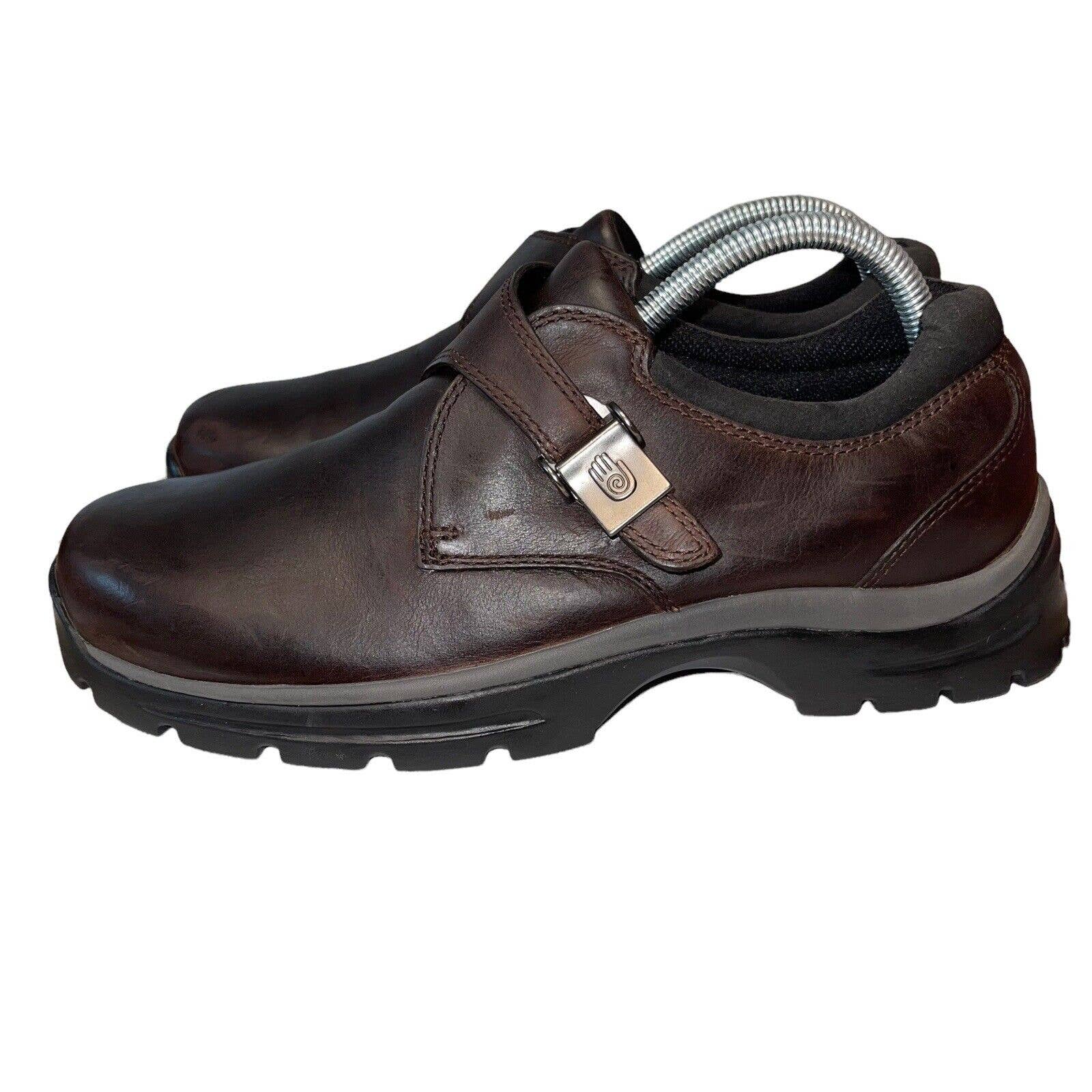 Teva Margote Leather Loafers Mens Size 9 Brown Buckle Shoes