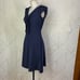 Diane Von Furstenberg Samaya Ruffle Dress in Navy Blue Size US 6