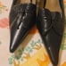 Bruno Magli Pointed Toe Dress Pumps Black Leather Size 9 B Made In Italy