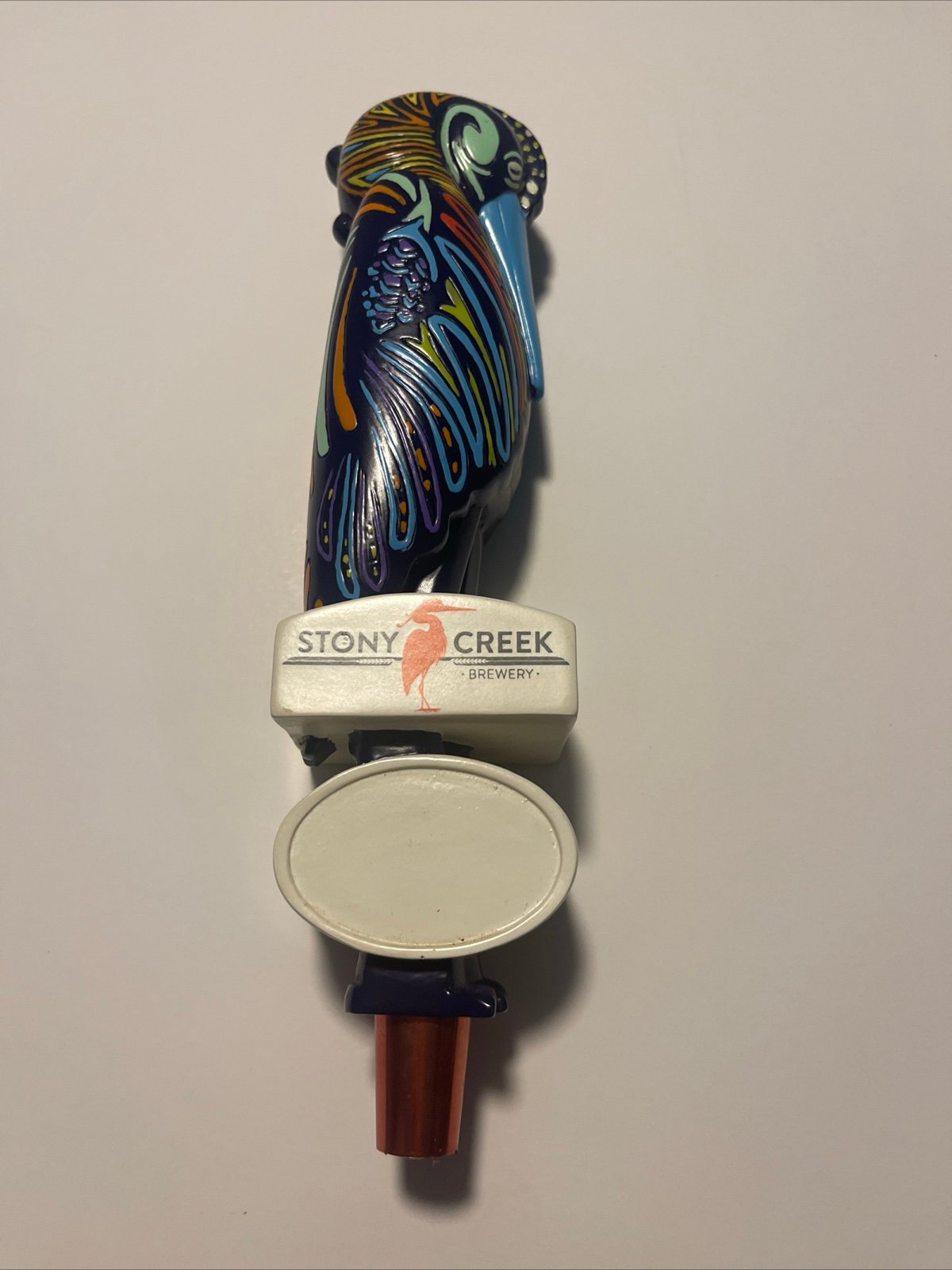 STONY CREEK PELICAN Draft beer tap handle. CONNECTICUT Brewery
