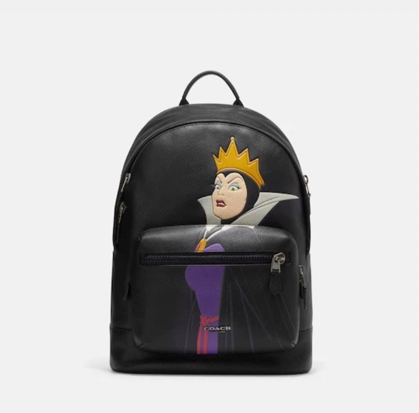 Disney X Coach West Backpack With Evil Queen Motif