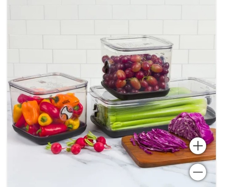 ProKeeper+ Fresh Produce Keeper, Set of 3