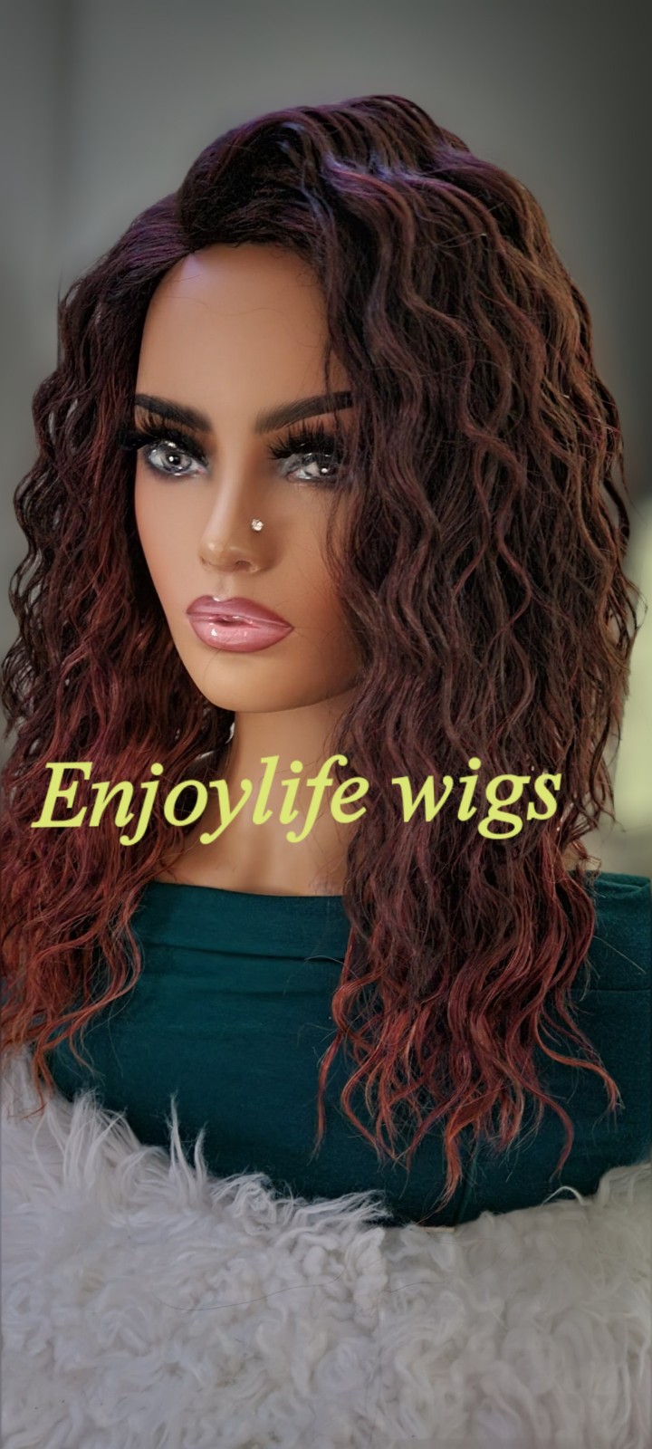 Human hair wave non lace wig