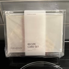 NIB Cloth & Paper Recipe Card Set