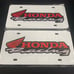 Honda Brand New Front Vanity Metal Plate Frame Holder (2 Pack)