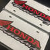 Honda Brand New Front Vanity Metal Plate Frame Holder (2 Pack)