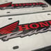 Honda Brand New Front Vanity Metal Plate Frame Holder (2 Pack)