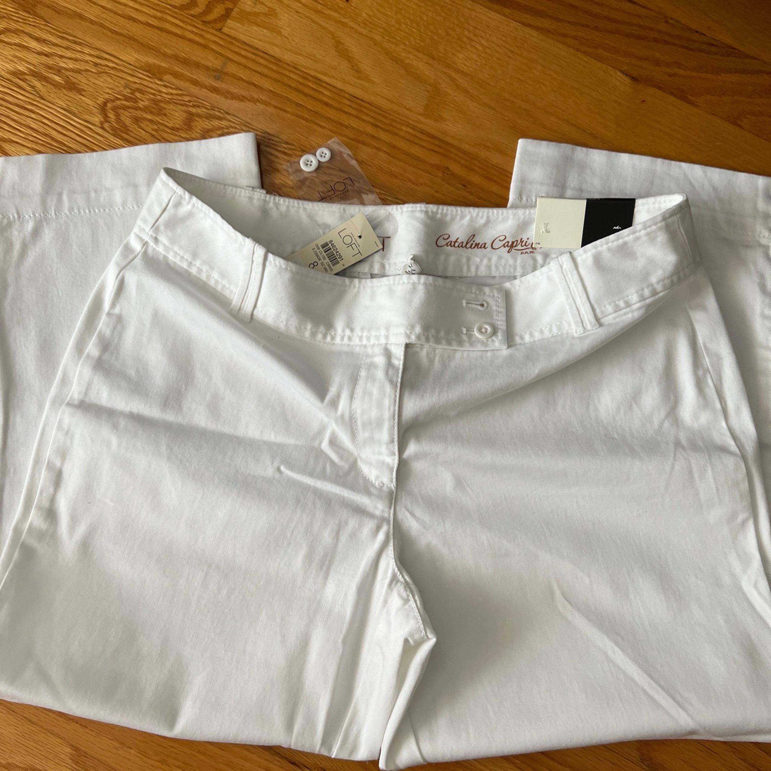 Ann Taylor Loft Women's Marisa Catalina Capris size 8 White