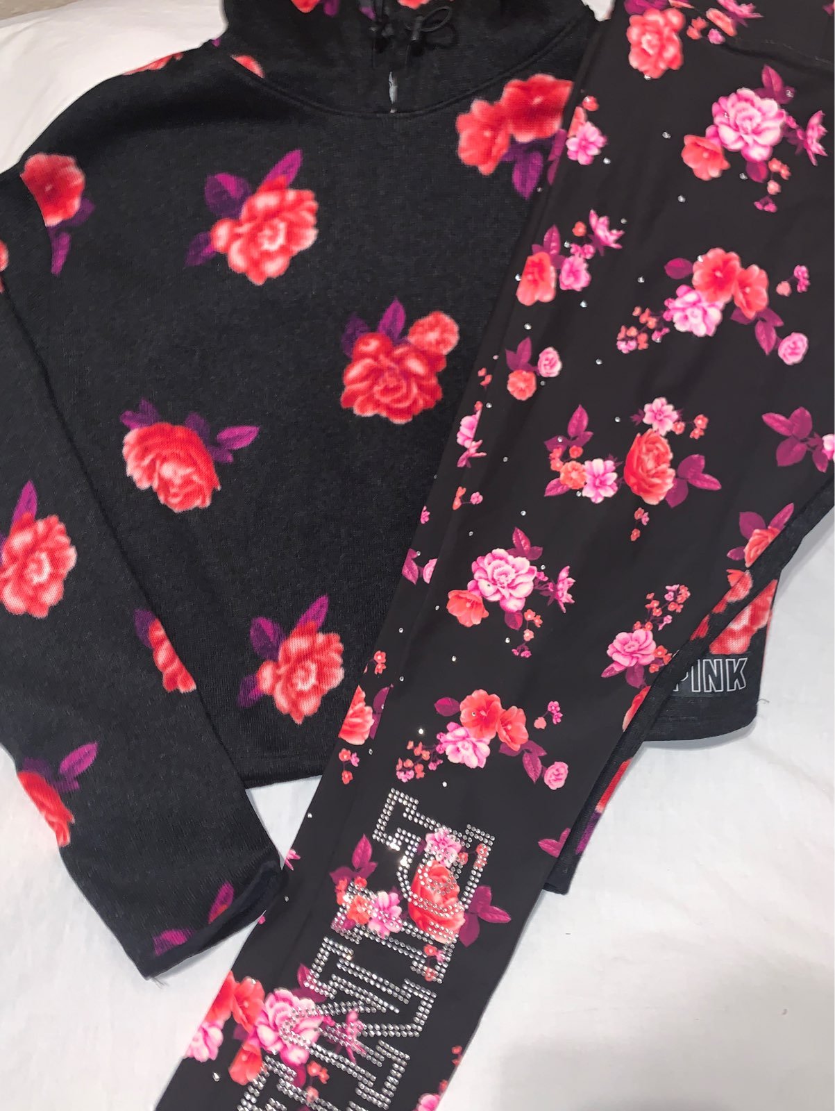 Pink M floral set