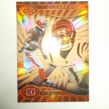Ja'Marr Chase 2024 Panini Football Illusions Parallel 9/75 Cincinnati Bengals