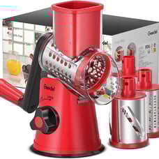 Geedel Rotary Cheese Grater Kitchen Mandoline Vegetable Slicer