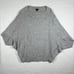 Ann Taylor Gray Dolman Sleeve Drop Shoulder Sweater Size M Wool Blend Cozy