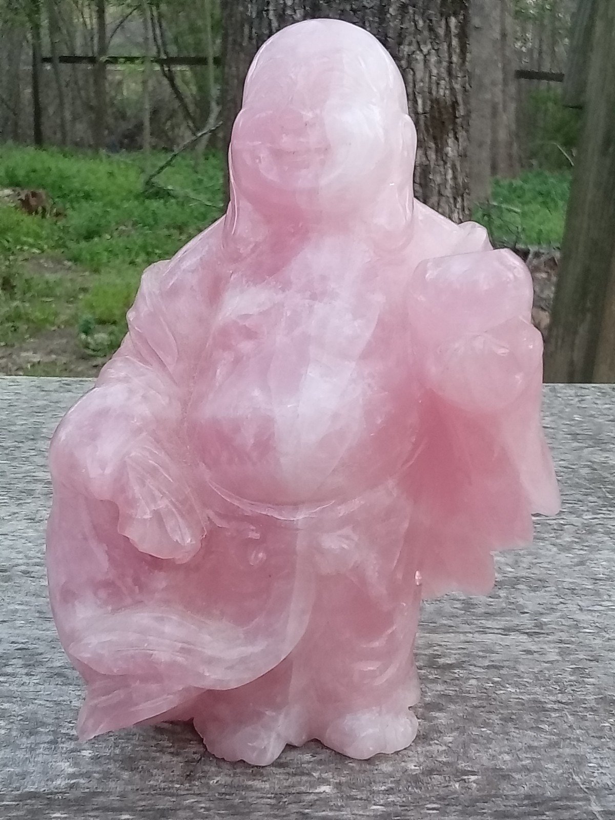 Gorgeous Rose Quartz Buddha