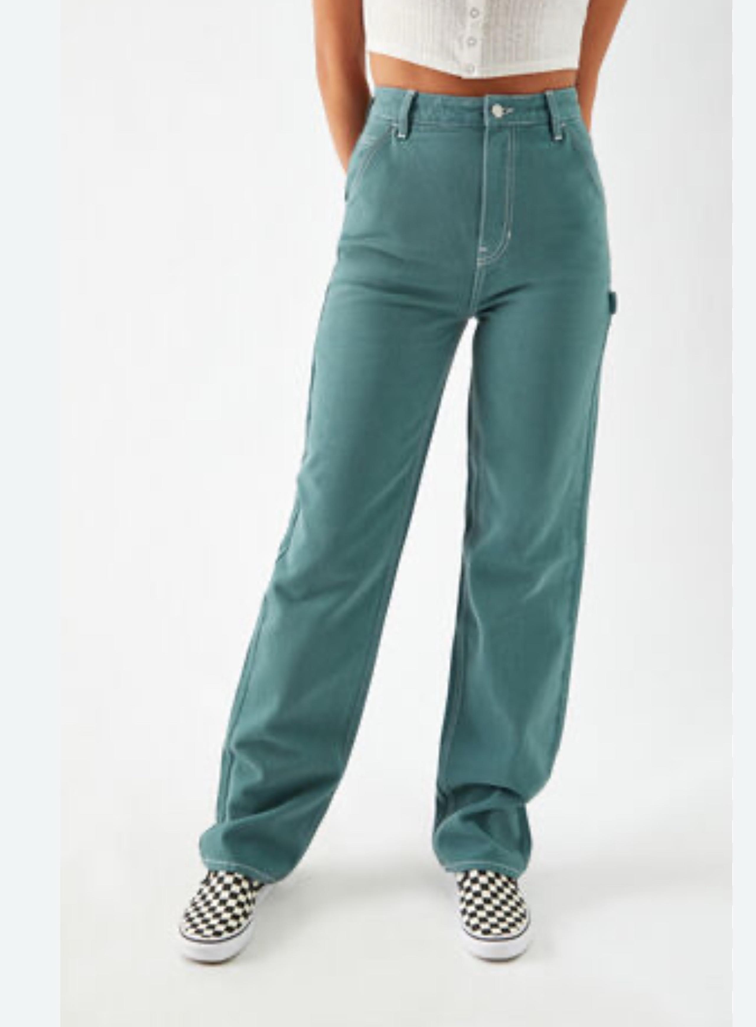 PacSun 90s Teal Boyfriend Carpenter Jeans Size 24