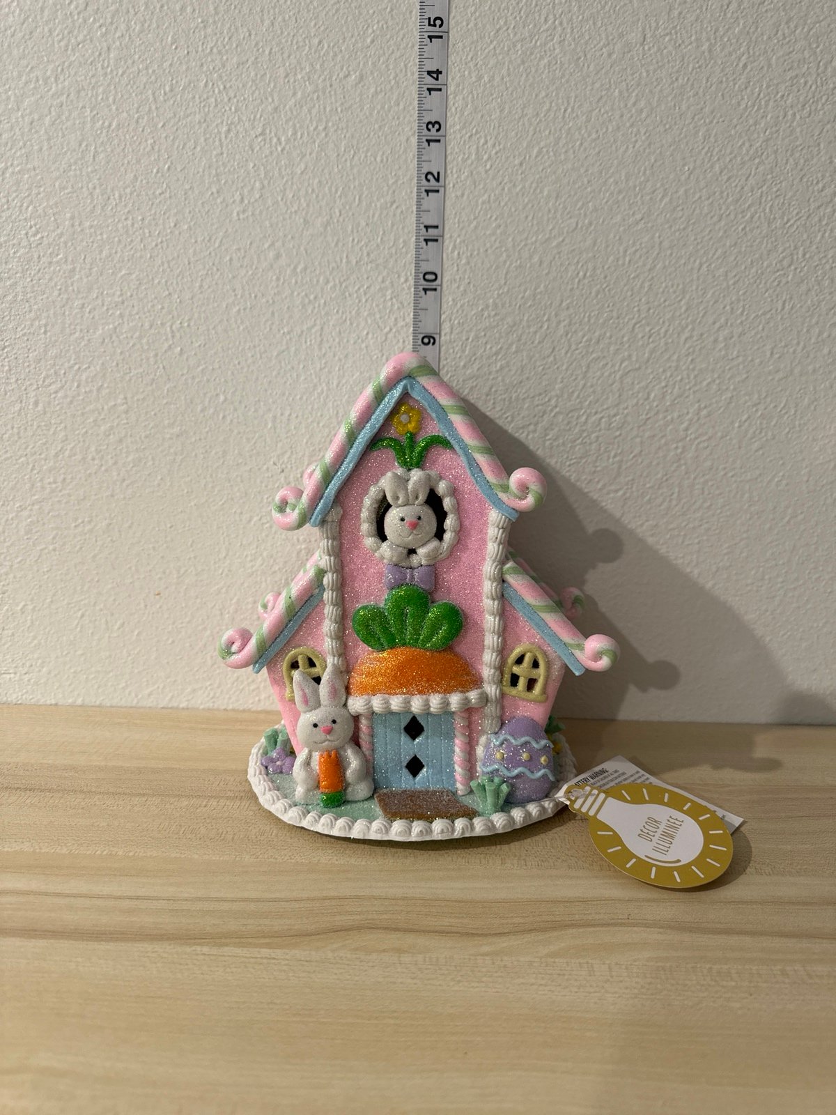 Small pink Easter Gingerbread house