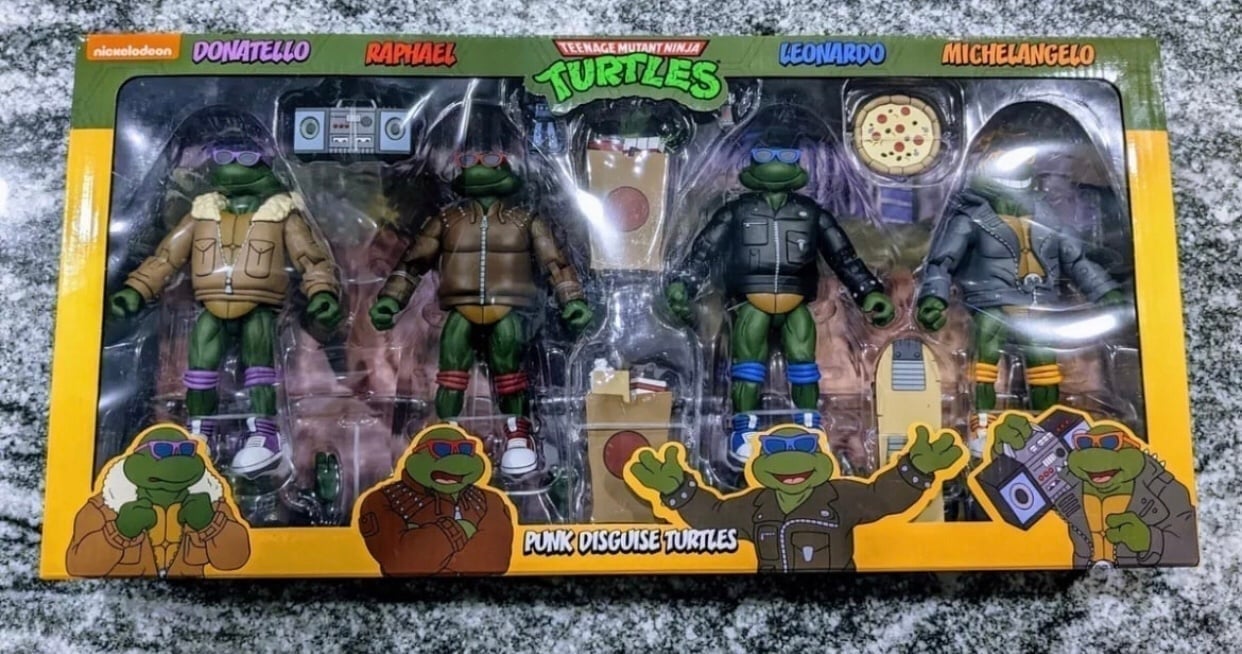 TMNT NECA TMNT PUNK DISGUISE TARGET EXCLUSIVE 4 - pack HAUL-a-THON