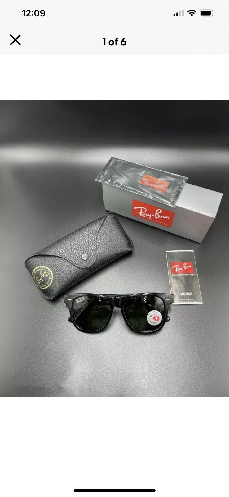 NEW Ray-Ban Wayfarer Polarized RB2140 90
