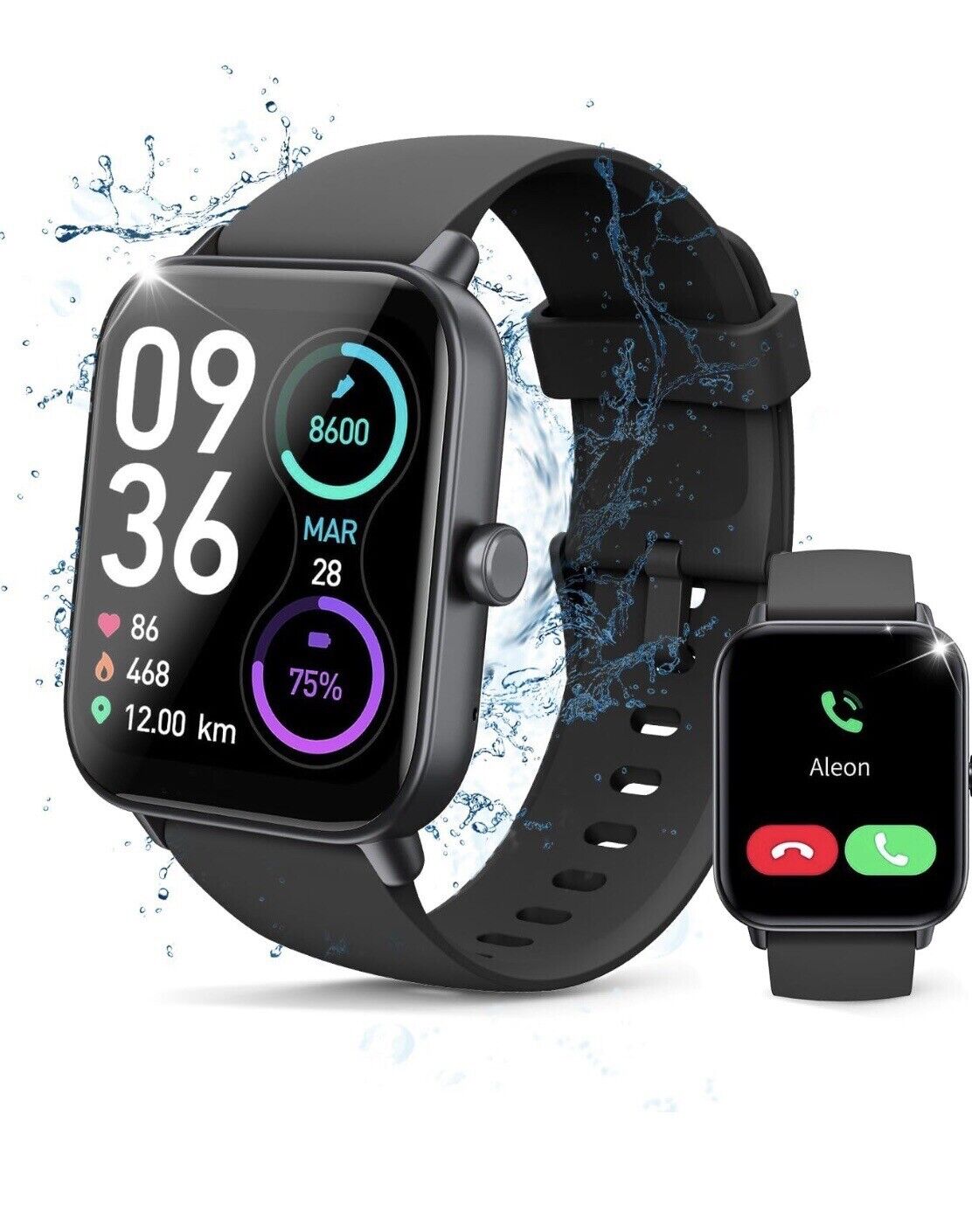 Alexa Smartwatch For Men /women. Phone Call, Heart Rate, Sleep, Blood Oxygen,