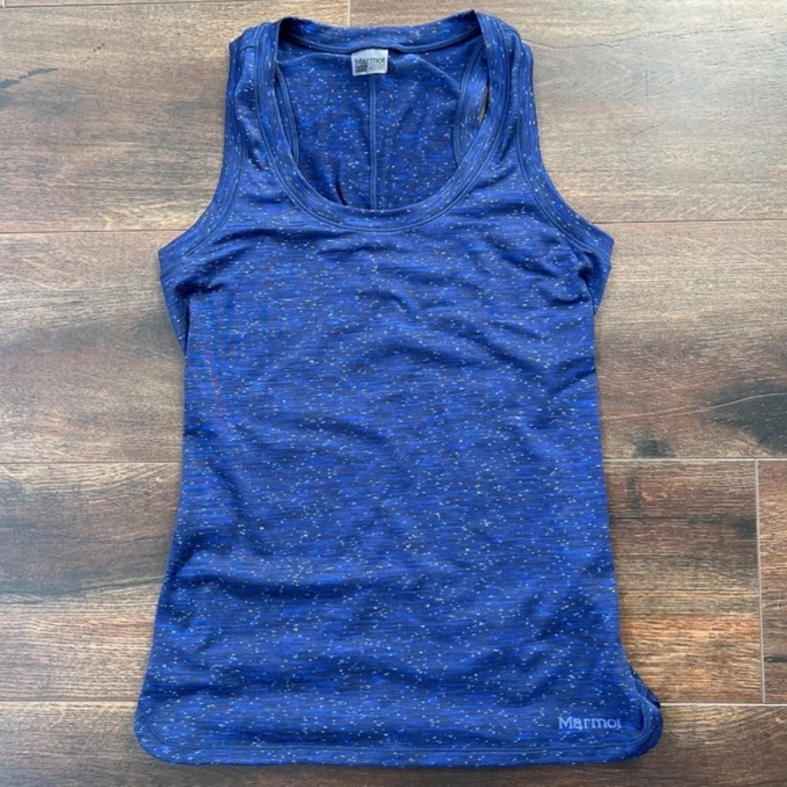 Marmot  Size XS X-Small Space Blue Racerback Athletic Hiking Tank Top